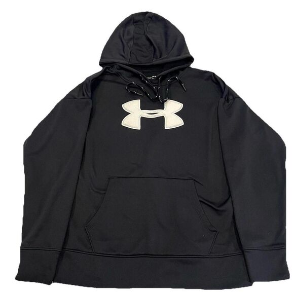 Under Armour Other - Mens Under Armour Loose Coldgear Large Black Long Sleeve Hoodie Sweatshirt